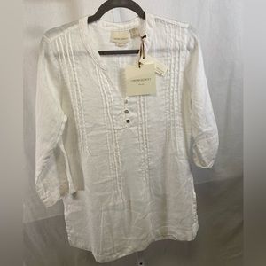 Cynthia Rowley white linen shirt